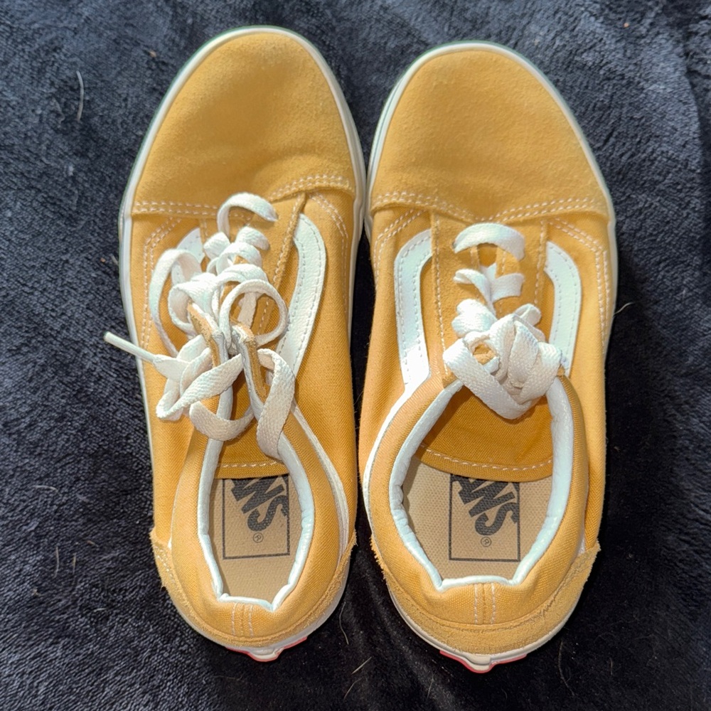 Vans Mustard Sneakers with White Details